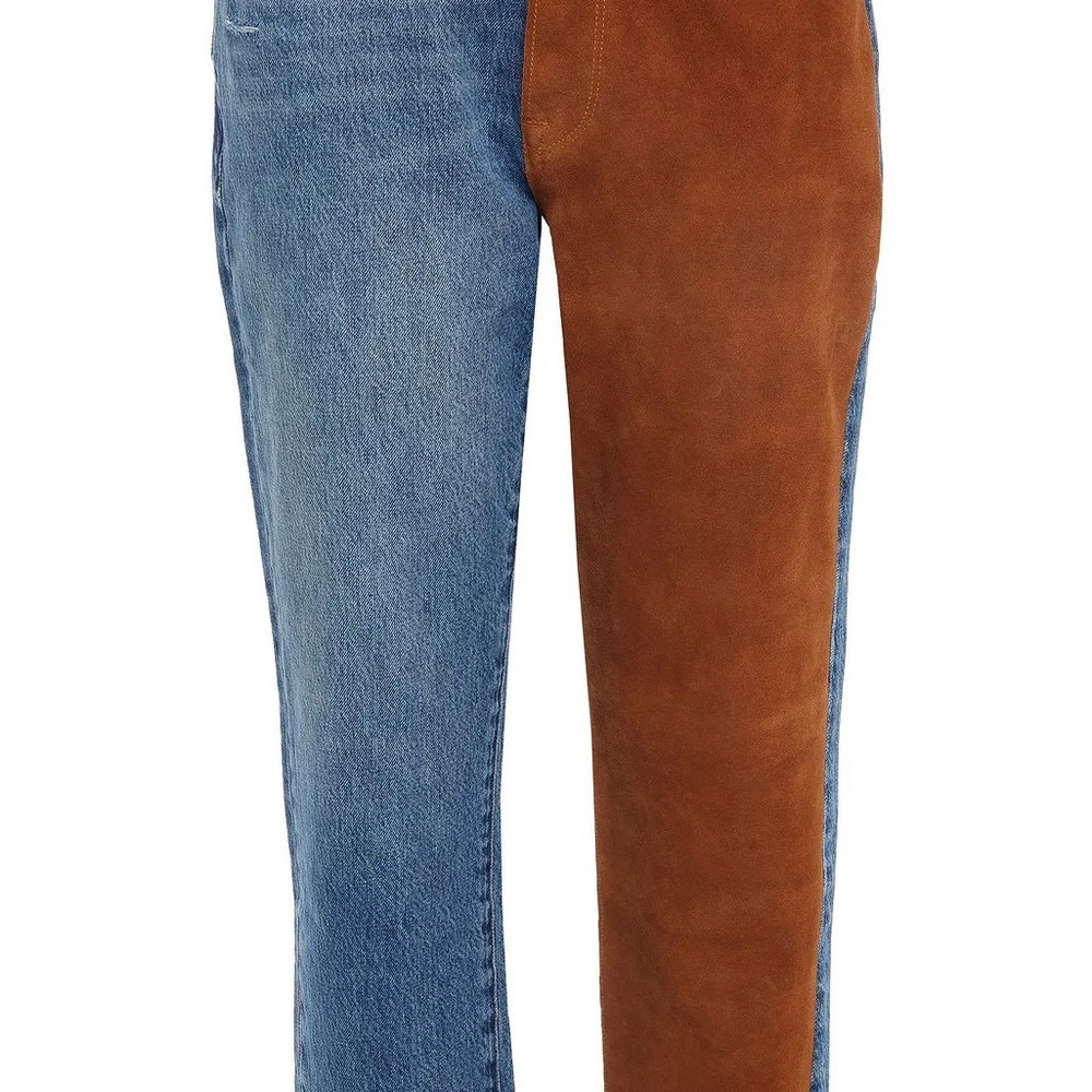 FRAME
Le Original suede-paneled high-rise straight-leg jeans - Picture 4 of 4